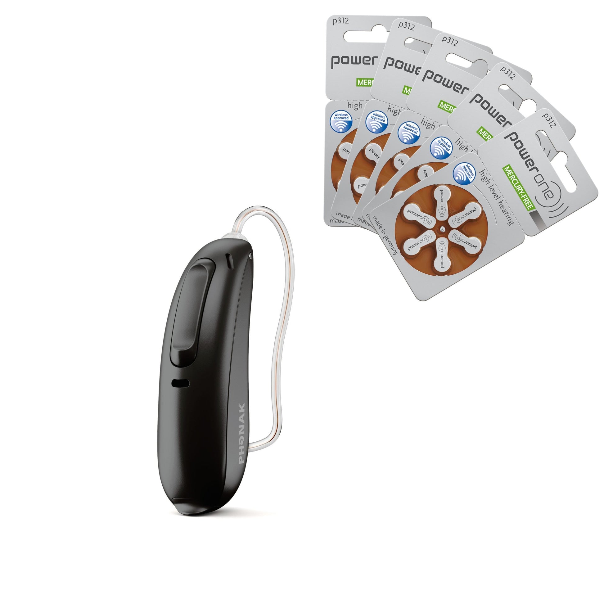 Phonak_Paradise_mit_Batterien_einseitig_Samtschwarz_ohne_TV_Connector